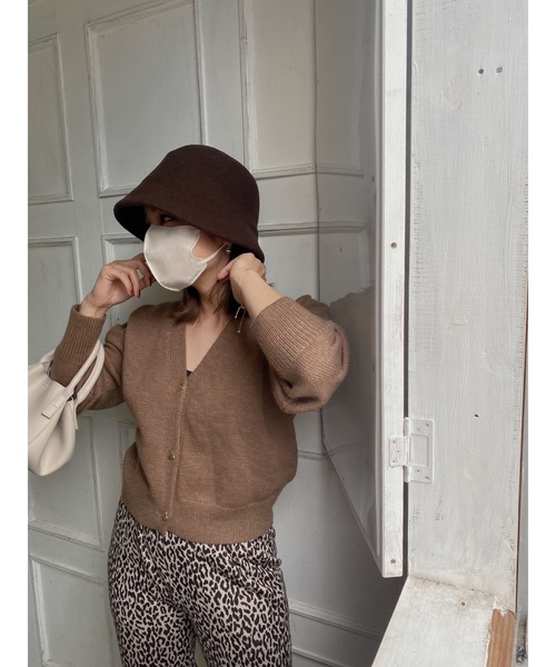 jumelle(ジュメロ)の「Vネックカーディガン(カーディガン/ボレロ・レディース・ブラウン/レッド・FREE)」の13枚目の写真