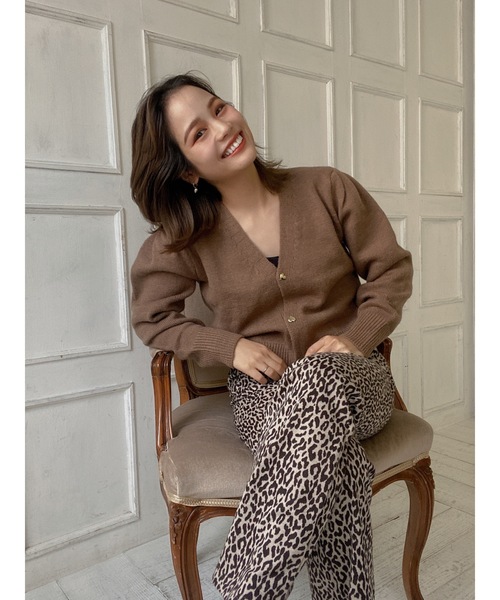 jumelle(ジュメロ)の「Vネックカーディガン(カーディガン/ボレロ・レディース・ブラウン/レッド・FREE)」の22枚目の写真