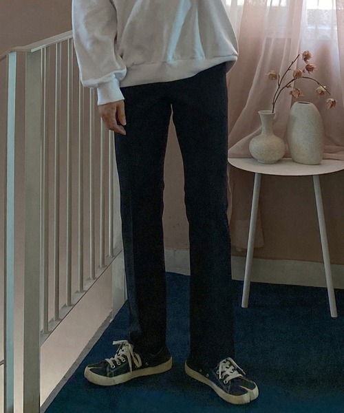 ASCLO（エジュクロ）の「ASCLO +5cmセミブーツカットスラックス（スラックス・メンズ・チャコールグレー/ブラック・SMALL/MEDIUM/LARGE）」の16枚目の写真