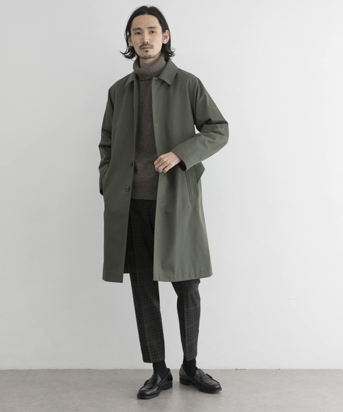 URBAN RESEARCH（アーバンリサーチ）の「URBAN RESEARCH Tailor　RECOベルテッドコート（トレンチコート・メンズ・ネイビー/カーキ・MEDIUM/LARGE）」の4枚目の写真