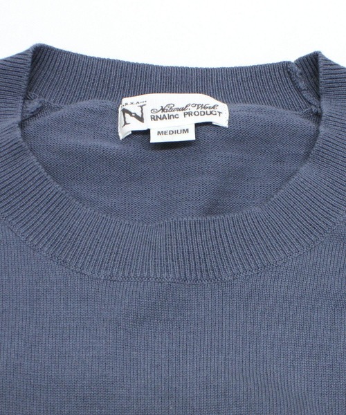 RNA-N（アールエヌエーエヌ）の「K2575 コットンラグランプルオーバー（ニット/セーター・レディース・グレイッシュブルー/ライトカーキ/キナリ/ライトグレー・MEDIUM）」の15枚目の写真