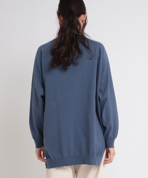 RNA-N（アールエヌエーエヌ）の「K2575 コットンラグランプルオーバー（ニット/セーター・レディース・グレイッシュブルー/ライトカーキ/キナリ/ライトグレー・MEDIUM）」の11枚目の写真