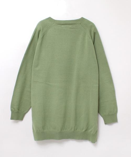 RNA-N（アールエヌエーエヌ）の「K2575 コットンラグランプルオーバー（ニット/セーター・レディース・グレイッシュブルー/ライトカーキ/キナリ/ライトグレー・MEDIUM）」の7枚目の写真