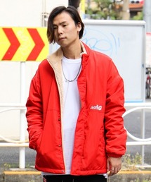裏ボアリバーシブルドロップショルダージャケット