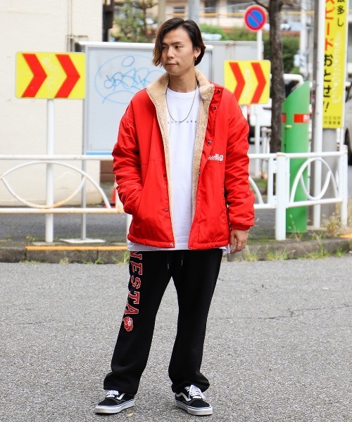 NESTA BRAND(ネスタブランド)の「裏ボアリバーシブルドロップショルダージャケット(ブルゾン・メンズ・ベージュ/レッド・XL/L/M/XXL)」の7枚目の写真