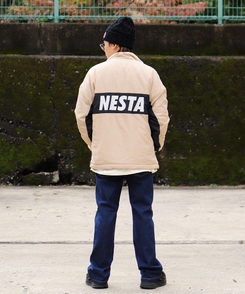 NESTA BRAND(ネスタブランド)の「裏ボアリバーシブルドロップショルダージャケット(ブルゾン・メンズ・ベージュ/レッド・XL/L/M/XXL)」の10枚目の写真