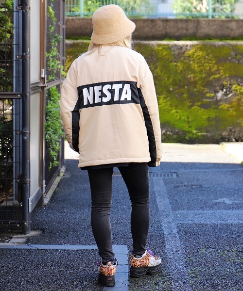 NESTA BRAND(ネスタブランド)の「裏ボアリバーシブルドロップショルダージャケット(ブルゾン・メンズ・ベージュ/レッド・XL/L/M/XXL)」の13枚目の写真