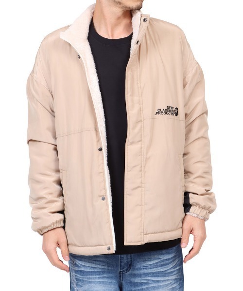 NESTA BRAND(ネスタブランド)の「裏ボアリバーシブルドロップショルダージャケット(ブルゾン・メンズ・ベージュ/レッド・XL/L/M/XXL)」の15枚目の写真