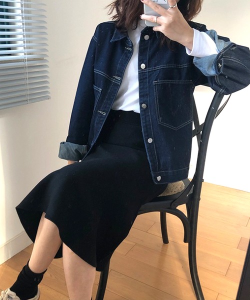 Dita(ディータ)の「デニムGジャン(デニムジャケット・レディース・インディゴブルー・M/L)」の12枚目の写真