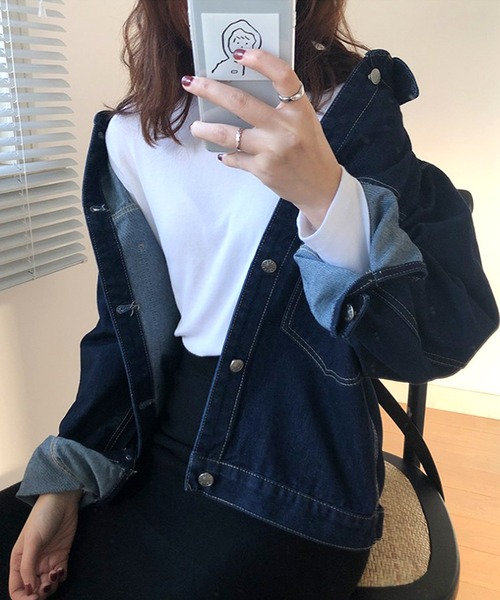 Dita(ディータ)の「デニムGジャン(デニムジャケット・レディース・インディゴブルー・M/L)」の13枚目の写真