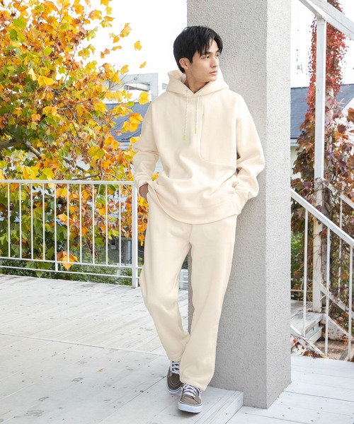 niko and...（ニコアンド）の「速乾パイル起毛パンツ（スウェットパンツ・メンズ・グリーン/ライトグレー/アイボリー・MEDIUM/LARGE）」の7枚目の写真