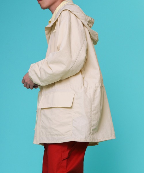 PairPair（ペアペア）の「マウンテンパーカー(ユニセックス)（ミリタリージャケット・レディース・アイボリー/ライトカーキ・FREE）」の7枚目の写真