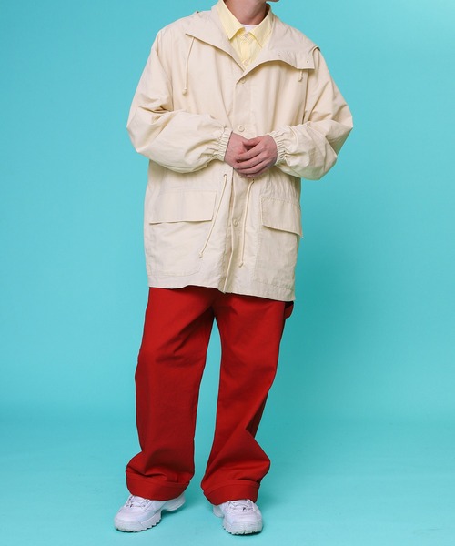 PairPair（ペアペア）の「マウンテンパーカー(ユニセックス)（ミリタリージャケット・レディース・アイボリー/ライトカーキ・FREE）」の9枚目の写真