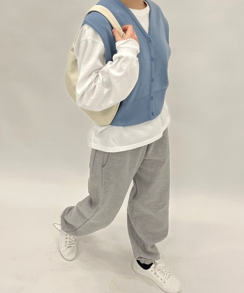 ALAND(エーランド)の「3.3Field Trip/BUTTON UP VEST 2273859(ベスト・レディース・ライトブルー/ネイビー・FREE)」の3枚目の写真