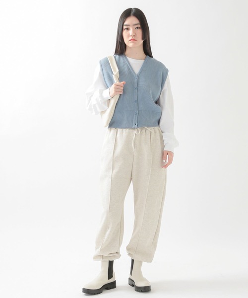 ALAND(エーランド)の「3.3Field Trip/BUTTON UP VEST 2273859(ベスト・レディース・ライトブルー/ネイビー・FREE)」の10枚目の写真