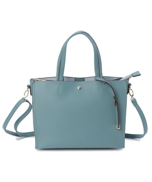 DRESKIP(ドレスキップ)の「◆【通勤】一枚革風あおりト-トバッグ(トートバッグ・レディース・ブラック/ブルー/アイボリー/グレー・00)」の6枚目の写真