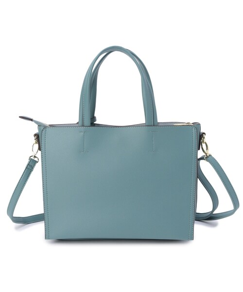 DRESKIP(ドレスキップ)の「◆【通勤】一枚革風あおりト-トバッグ(トートバッグ・レディース・ブラック/ブルー/アイボリー/グレー・00)」の8枚目の写真