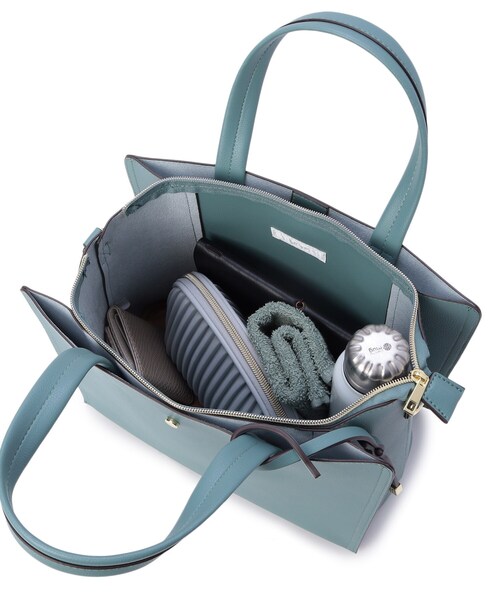 DRESKIP(ドレスキップ)の「◆【通勤】一枚革風あおりト-トバッグ(トートバッグ・レディース・ブラック/ブルー/アイボリー/グレー・00)」の11枚目の写真