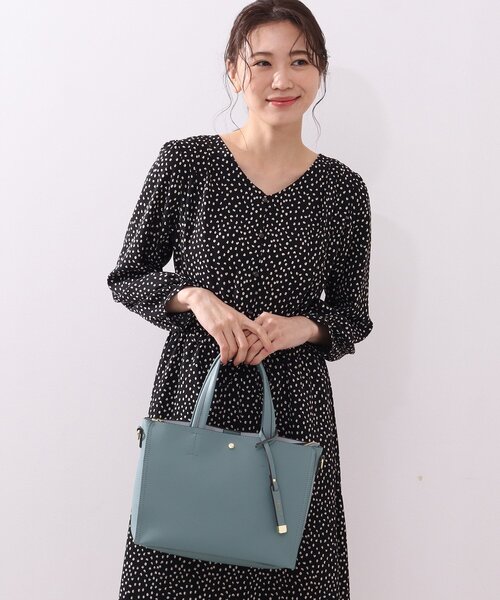 DRESKIP(ドレスキップ)の「◆【通勤】一枚革風あおりト-トバッグ(トートバッグ・レディース・ブラック/ブルー/アイボリー/グレー・00)」の13枚目の写真