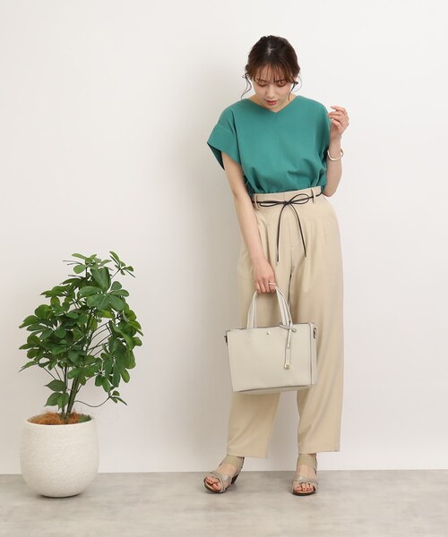 DRESKIP(ドレスキップ)の「◆【通勤】一枚革風あおりト-トバッグ(トートバッグ・レディース・ブラック/ブルー/アイボリー/グレー・00)」の16枚目の写真