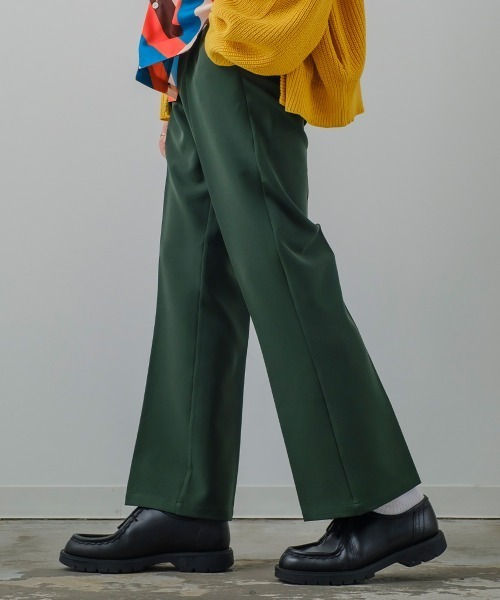 improves(インプローブス)の「【improves】ナチュラルストレッチ フレア カラーパンツ セットアップ対応(スラックス・メンズ・ブラック/ブラウン/グリーン/クリーム・MEDIUM/LARGE)」の4枚目の写真