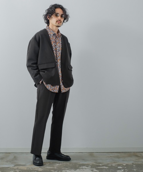 improves(インプローブス)の「【improves】ナチュラルストレッチ フレア カラーパンツ セットアップ対応(スラックス・メンズ・ブラック/ブラウン/グリーン/クリーム・MEDIUM/LARGE)」の8枚目の写真