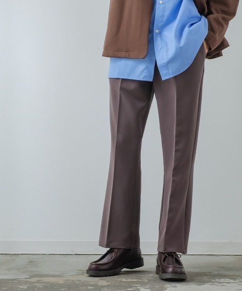 improves(インプローブス)の「【improves】ナチュラルストレッチ フレア カラーパンツ セットアップ対応(スラックス・メンズ・ブラック/ブラウン/グリーン/クリーム・MEDIUM/LARGE)」の16枚目の写真