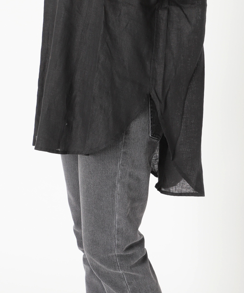 JOURNAL STANDARD relume（ジャーナルスタンダード　レリューム）の「《追加》LINASリネンバンドカラーフレンチ（シャツ/ブラウス・レディース・ホワイト/ブラック/ブラック系その他/グリーン系その他・FREE）」の15枚目の写真