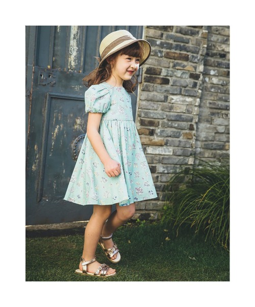 BeBe（ベベ）の「BeBe/グリッターフラワーモチーフメタリックサンダル(15~21cm)（サンダル・キッズ・ベージュ/グレー・18/17/15 /21/16/20/19）」の11枚目の写真