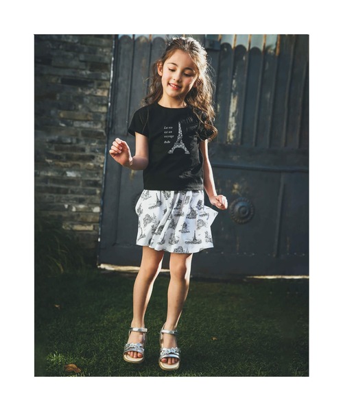 BeBe（ベベ）の「BeBe/グリッターフラワーモチーフメタリックサンダル(15~21cm)（サンダル・キッズ・ベージュ/グレー・18/17/15 /21/16/20/19）」の8枚目の写真