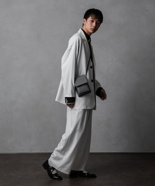 Adoon plain（アドーンプレーン）の「【Adoon plain】シングルテーラードジャケット（セットアップ着用可！）（テーラードジャケット・メンズ・ホワイト/ブラック/ダークブラウン・MEDIUM/LARGE）」の7枚目の写真