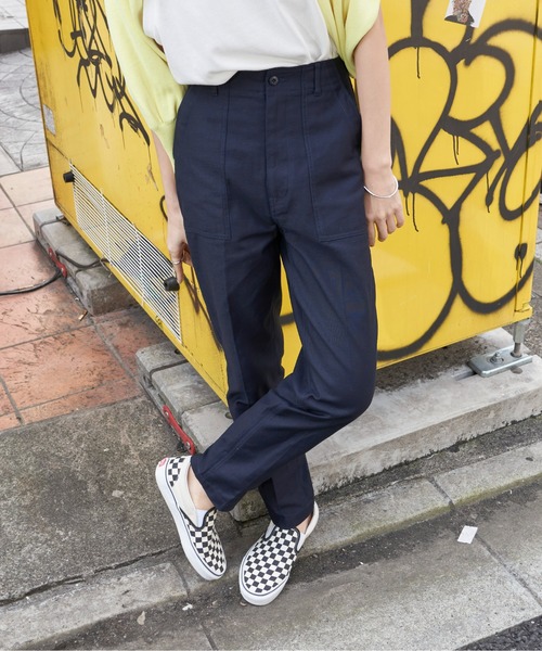 Auntie Rosa Holiday（アンティローザホリデー）の「【骨格ナチュラル】バックサテンベイカーパンツ（その他パンツ・レディース・ネイビー/キャメル/カーキ・マルチサイズ）」の15枚目の写真