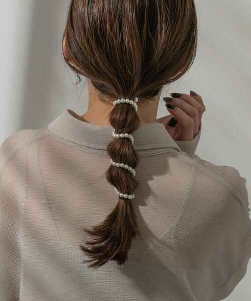 SMELLY（スメリー）の「パールグルグルヘアワイヤー（その他ヘアアクセサリー・レディース・ホワイト系その他・-）」の8枚目の写真