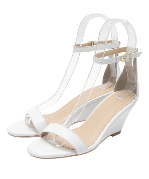 UR'S（ユアーズ）の「ｽﾄﾗｯﾌﾟｻﾝﾀﾞﾙ（サンダル・レディース・ホワイト/ブラック/ゴールド/ブルー/グリーン・LL/S/M/L）」の6枚目の写真