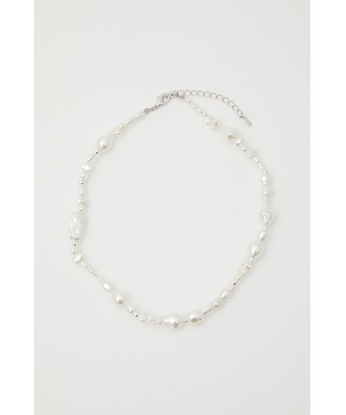 SLY（スライ）の「F/PEARL NECKLACE ネックレス（ネックレス・レディース・シルバー/マルチ・FREE）」の2枚目の写真