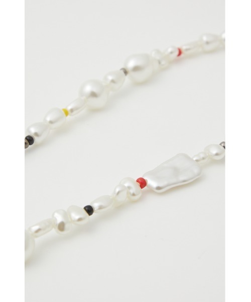 SLY（スライ）の「F/PEARL NECKLACE ネックレス（ネックレス・レディース・シルバー/マルチ・FREE）」の10枚目の写真