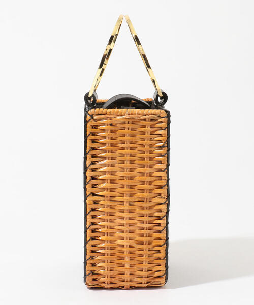 TOMORROWLAND （トゥモローランド）の「VIOLAd'ORO レザー ラタンコンビ ショルダーバッグ（ショルダーバッグ・レディース・ブラック系その他・FREE）」の3枚目の写真