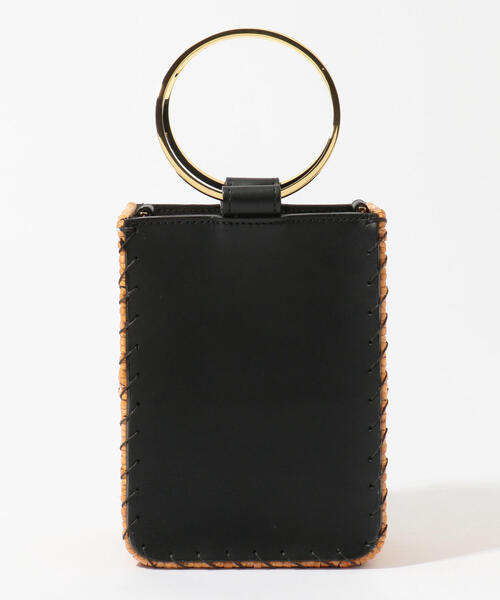 TOMORROWLAND （トゥモローランド）の「VIOLAd'ORO レザー ラタンコンビ ショルダーバッグ（ショルダーバッグ・レディース・ブラック系その他・FREE）」の4枚目の写真