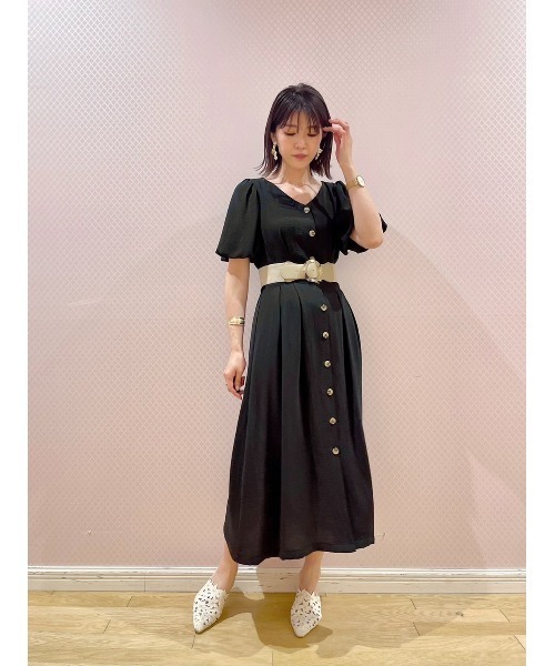 WILLSELECTION（ウィルセレクション）の「バルーンスリーブワンピース（ワンピース・レディース・ブラック/ピンク/ブルー/アイボリー・MEDIUM）」の7枚目の写真