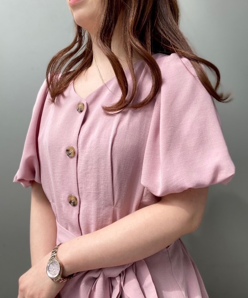 WILLSELECTION（ウィルセレクション）の「バルーンスリーブワンピース（ワンピース・レディース・ブラック/ピンク/ブルー/アイボリー・MEDIUM）」の16枚目の写真