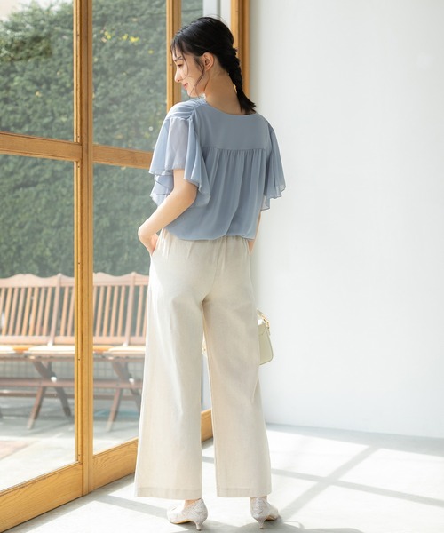 fifth(フィフス)の「リネン混ベーシックパンツ(その他パンツ・レディース・ブラック/モカ/ナチュラル・M/L)」の6枚目の写真