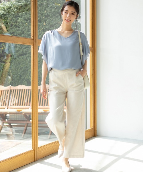 fifth(フィフス)の「リネン混ベーシックパンツ(その他パンツ・レディース・ブラック/モカ/ナチュラル・M/L)」の4枚目の写真