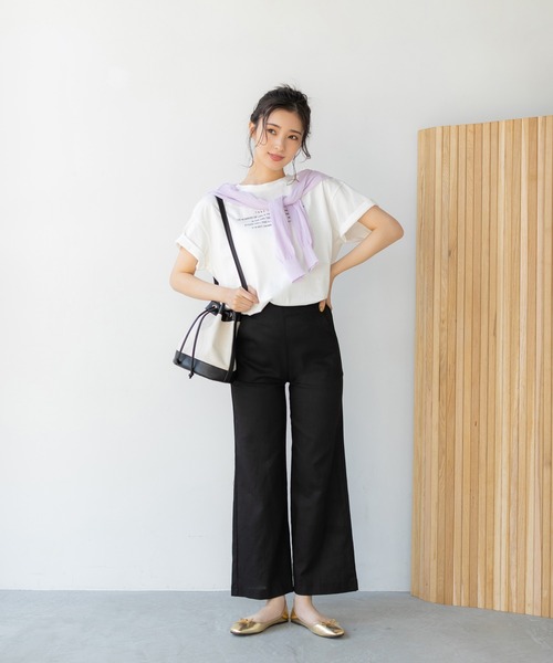fifth(フィフス)の「リネン混ベーシックパンツ(その他パンツ・レディース・ブラック/モカ/ナチュラル・M/L)」の8枚目の写真