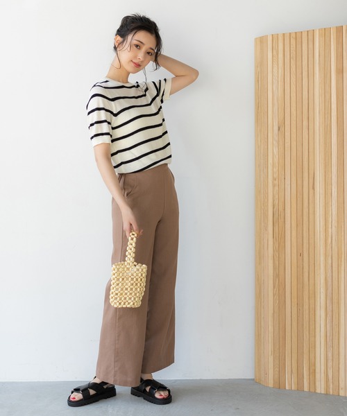 fifth(フィフス)の「リネン混ベーシックパンツ(その他パンツ・レディース・ブラック/モカ/ナチュラル・M/L)」の11枚目の写真