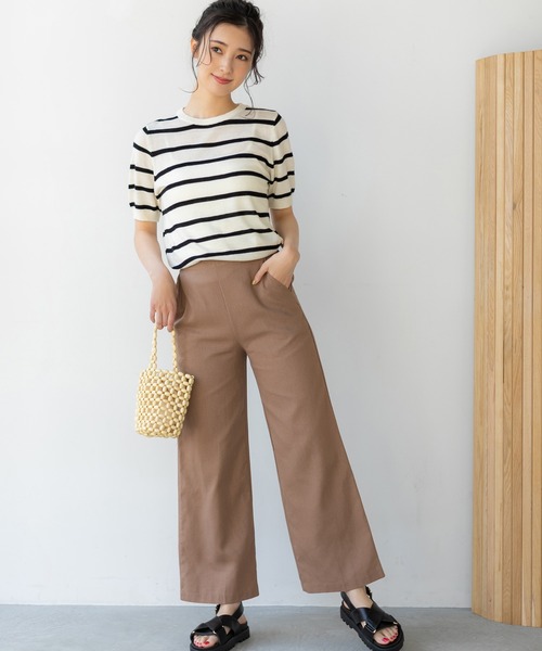 fifth(フィフス)の「リネン混ベーシックパンツ(その他パンツ・レディース・ブラック/モカ/ナチュラル・M/L)」の12枚目の写真