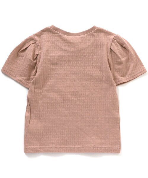 apres les cours(アプレレクール)の「フラワーモチーフTシャツ(Tシャツ/カットソー・キッズ・アイボリー/ピンク/ネイビー・90/100/110/120/80/130/140)」の9枚目の写真