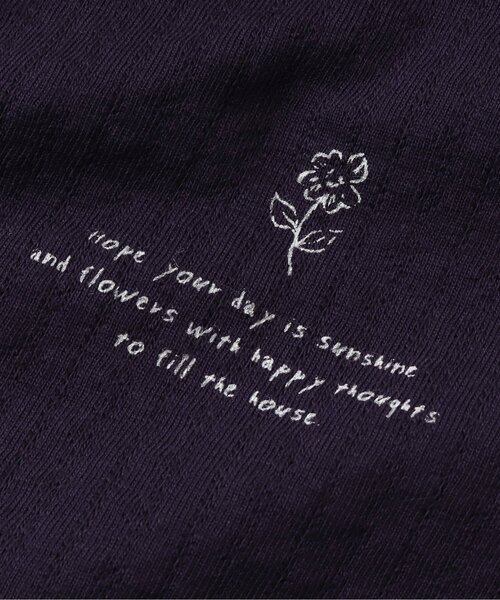 apres les cours(アプレレクール)の「フラワーモチーフTシャツ(Tシャツ/カットソー・キッズ・アイボリー/ピンク/ネイビー・90/100/110/120/80/130/140)」の14枚目の写真