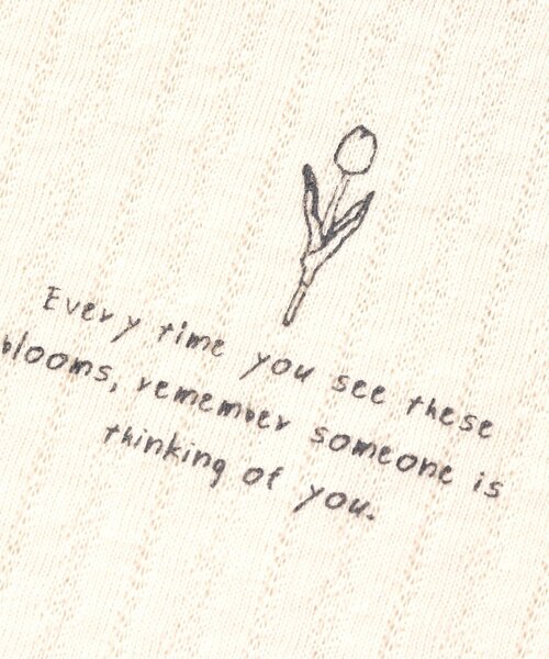 apres les cours(アプレレクール)の「フラワーモチーフTシャツ(Tシャツ/カットソー・キッズ・アイボリー/ピンク/ネイビー・90/100/110/120/80/130/140)」の17枚目の写真