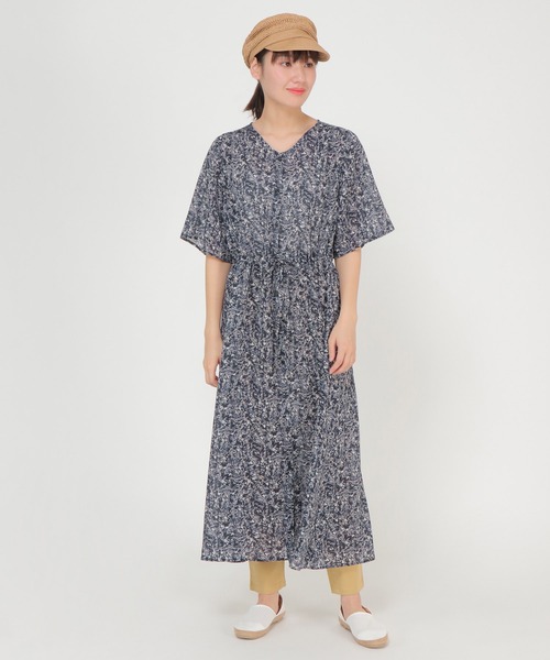 ikka(イッカ)の「【Sサイズ WEB限定】2WAYプリントワンピース(ワンピース・レディース・ネイビー/イエロー/ブルー・S/M/L)」の21枚目の写真