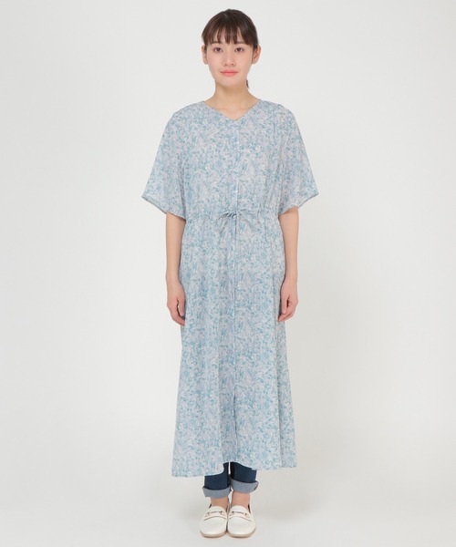 ikka(イッカ)の「【Sサイズ WEB限定】2WAYプリントワンピース(ワンピース・レディース・ネイビー/イエロー/ブルー・S/M/L)」の6枚目の写真
